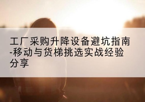 全南移动式升降机怎么选-工厂采购升降设备避坑指南-移动与货梯挑选实战经验分享
